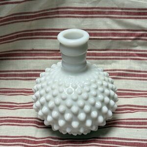 White Hobnail Vase